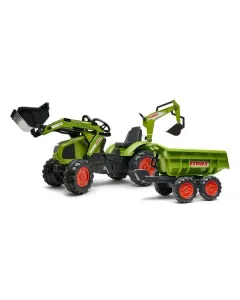 Falk - F1010W - Claas Baggerlader Mit Frontlader Und Maxi-Kippanhaenger