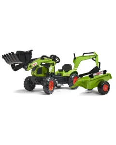 Falk - F2040N - Claas Baggerlader Mit Frontlader Und Anhaenger