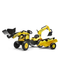 Falk - F2076N - Komatsu Baggerlader Mit Frontlader Und Anhaenger