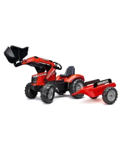 Falk - F4010AM - Massey Ferguson S8740 Pedalbagger Mit Anhaenger