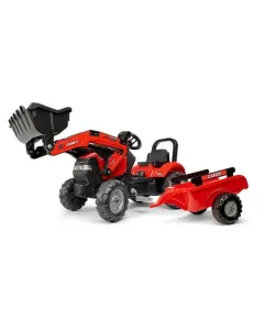 Falk - F961AM - Case IH Baggerlader Mit Anhaenger