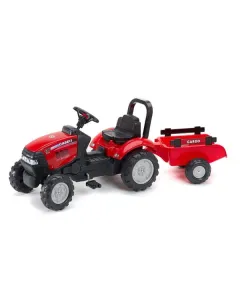Falk - F961B - Case IH Pedaltraktor Mit Anhaenger