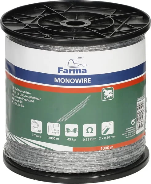 Farma - 704015FA - Klarer Draht 1000 m, 2 x 0,5 mm
