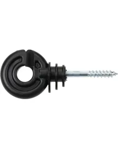Farma - 705002FA - Ringisolator Schwarz, Schraubenlaenge 40 mm, Diameter 5,0 mm, 90 Stück, Farma