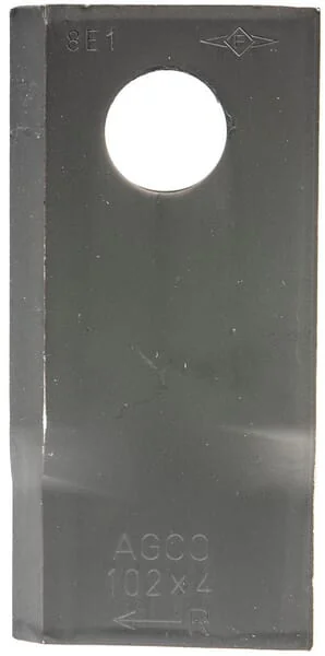 Fella - 140692 - Mähwerk-Messer Rechts 102x48x4mm Bohrung Diameter 19mm Geeignet für Fella