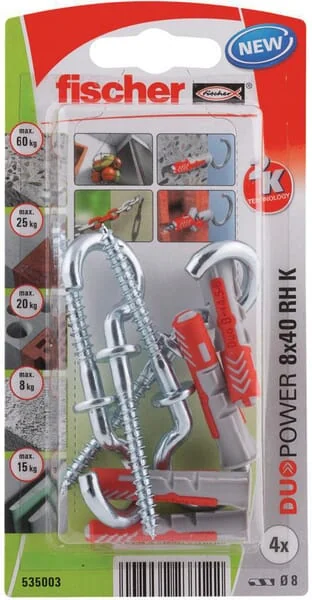 Fischer - 535013 - Duebel DuoPower 6x30 RH K 6 Stk.