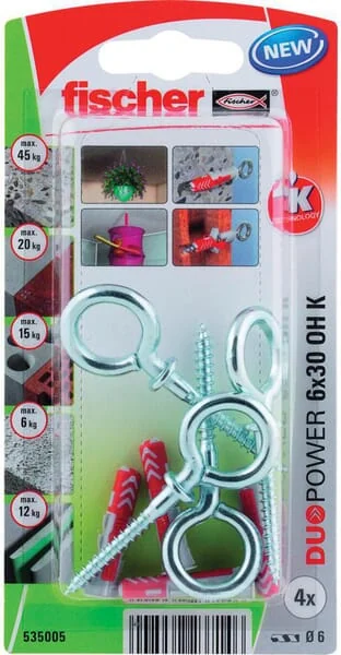 Fischer - 535015 - Duebel DuoPower 10x50 OH K 2 Stk.
