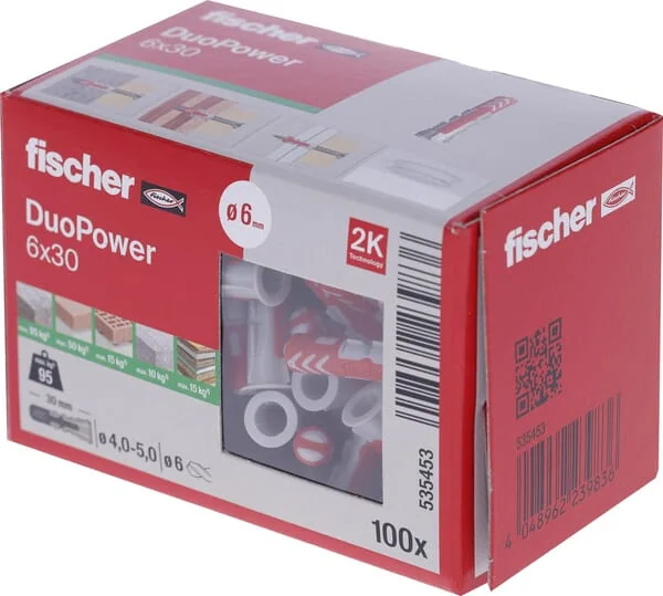 Fischer - 535453 - Duebel DuoPower 6x30 100 Stk.
