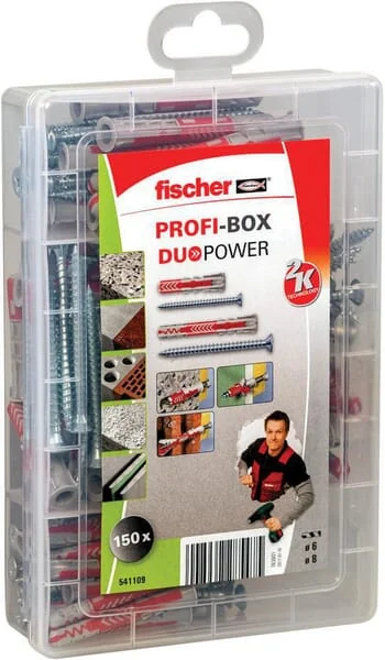 Fischer - 541109 - Profi-Box Duopower Duebel/Schrauben-Sortiment SL 150 Stk.