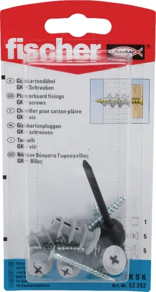 Fischer - GKSK - Gipskartondübel Mit Schraube 5