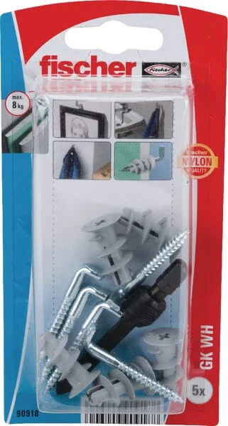 Fischer - GKWHK - Gipskartondübel + Winkelh. 5