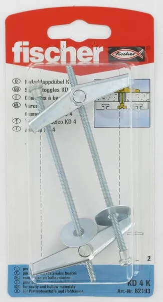 Fischer - KD4K - Federklappdübel KD4