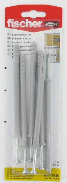 Fischer - N8120ZK - Fischer Nageldübel + Schraube 6