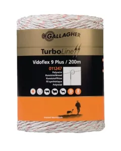 Gallagher - 011247GAL - Polywire, Vidoflex 9 Turboline Plus 200m
