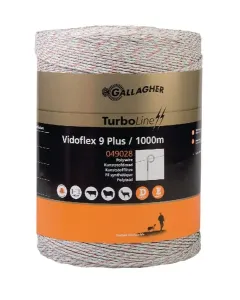 Gallagher - 049028GAL - Polywire, Vidoflex 9 1000m, Weiss