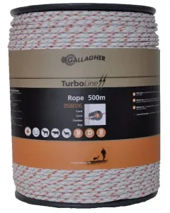 Gallagher - 058006GAL - Turboline Kordel 500 m, Weiss