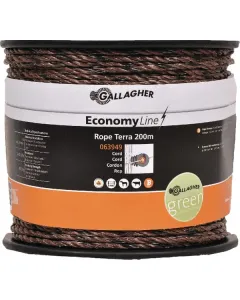 Gallagher - 063949GAL - EconomyLine-Kabel (terra, 200 Meter) - 063949, 8713235063949