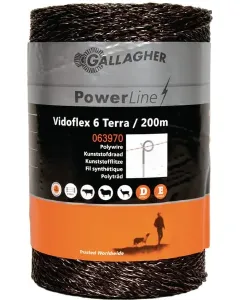 Gallagher - 063970GAL - Vidoflex-Draht 6 Terra 200 m