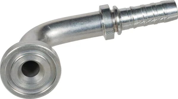 Gates - 12GS16FLH90M - Stutzen DN20 + 47,6 Flansch 90°