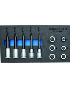 Gedore - 1500CT1INX19LKGED - Schraubendreher-Bit-Steckschluesselsatz 1/2 In 1/3 CT-Modul