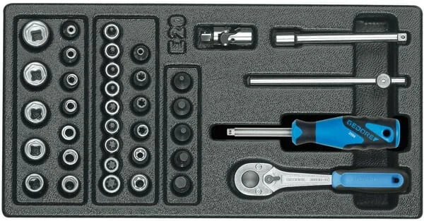 Gedore - 1500ES20 - Steckschluessel-Set Mit Modul-Wanne