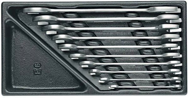 Gedore - 1500ES6 - Doppelmaulschluesselsatz + Modul-Wannen
