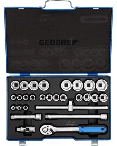 Gedore - 19VMU10GED - Steckschlüsselsatz 1/2" 28-teilig Sechskant 10-36 mm