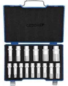 Gedore - D19L015GED - Stecknuss-Satz 1/2" 15-Tlg. UD 10-32 mm
