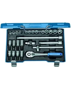 Gedore - DP30IMU10 - Steckschluesselsatz 25-Teilig 6-Kant 3/8"
