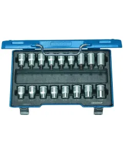 Gedore - DPITX19TX017 - Steckschlüssel-Satz TORX 1/2" 17-Teilig