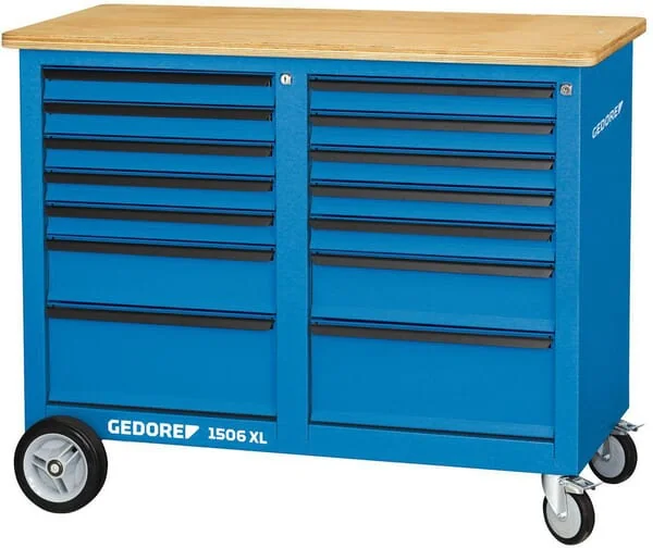 Gedore - GW1506XL2511 - Mobiler Werkstattwagen mit 14 Schubladen