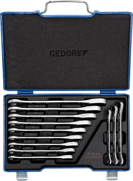 Gedore - SL7R012 - Ratschendoppelringmaulschluessel-Satz 12-tlg