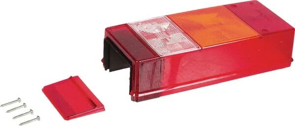 Geka - E246RS - Leuchtenglas, Rot/Transparent/Gelb Hinten/Rechts Geka