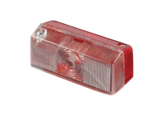 Geka - ESPL391 - Leuchtenglas, Rot/Weiss LH/RH Geka