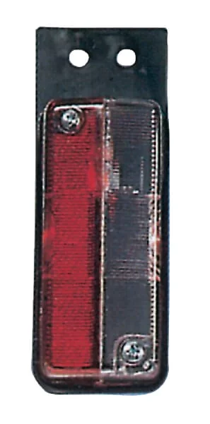 Geka - SPLH391 - Begrenzungsleuchte Rechteckig, 12V, Rot/Transparent, Aufschraubbar, Flachstecker