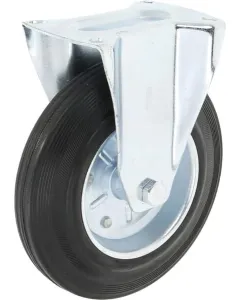 Gopart - 5181200GP - Starrer Lenkrollen, Gummilaufrad: Ø200x45mm, Plattenbefestigung: 135x105mm Belastung: 200kg, gopart