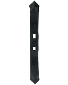 Gopart - CP757GP - Kultivatorzinke 340x40x12mm, Umkehrbar Gehaertet, Gekruemmt, 2 Loecher
