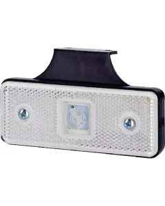 Gopart - LA35050 - Kennleuchte LED, 0.4/0.7W, Rechteckig, 12/24V, Weiß, 112x45x17mm, 1 LED