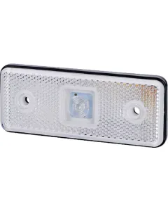 Gopart - LA35051 - Markierungsleuchte LED, 0.4/0.7W, Rechteckig, 12/24V, Weiß, 112x45x11mm, 1 LED