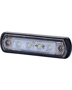 Gopart - LA35056 - Markierungsleuchte LED, 0.5/1W, Rechteckig, 12/24V, Weiß, 82x31x15mm, 4 LEDS