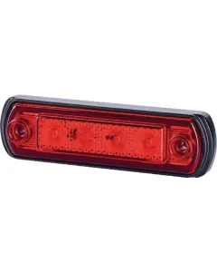 Gopart - LA35058 - Markierungsleuchte LED, 0.5/1W, Rechteckig, 12/24V, Rot, 82x31x15mm, 4 LEDS