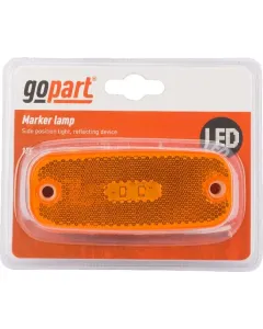 Gopart - LA35061 - Markierungsleuchte LED, Rechteckig, 12/24V, Bernsteinfarben, 111x45x15mm