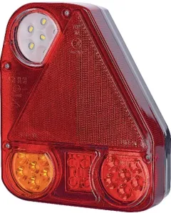 Gopart - LA45002 - Heckleuchte LED, Rechteckig, 12/24V, Weiß/Orange/Rot, 206x55x174mm – Rechts