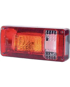 Gopart - LA45014 - Heckleuchte 5/21W, Rechteckig, 12/24V, Weiß/Orange/Rot, 218x54.5x100mm – Rechts