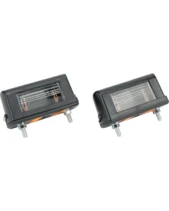 Gopart - LA46002 - Kennzeichenleuchte 5W, Rechteckig, 12/24V, Weiß, 85x30x38.8mm – Hinten