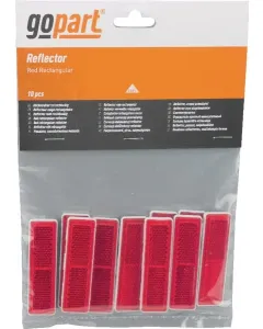 Gopart - LA75009 - Reflektor, Rot, Rechteckig