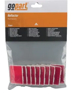 Gopart - LA75012 - Reflektor, Rot, Quadratisch