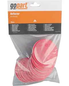 Gopart - LA75024 - Rückstrahler, Rot, Rund