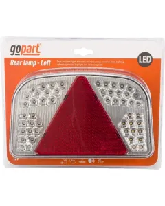 Gopart - LA91260L - Multifunktions-LED-Leuchte Links, Rechteckig, 12V, 244x149x48mm, Bajonettanschluss 7-Polig