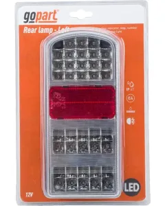 Gopart - LA91261L - Multifunktionsleuchte LED, Rechteckig, 12V, 235x105x53mm, Bajonett 5-Polig – Hinten Links